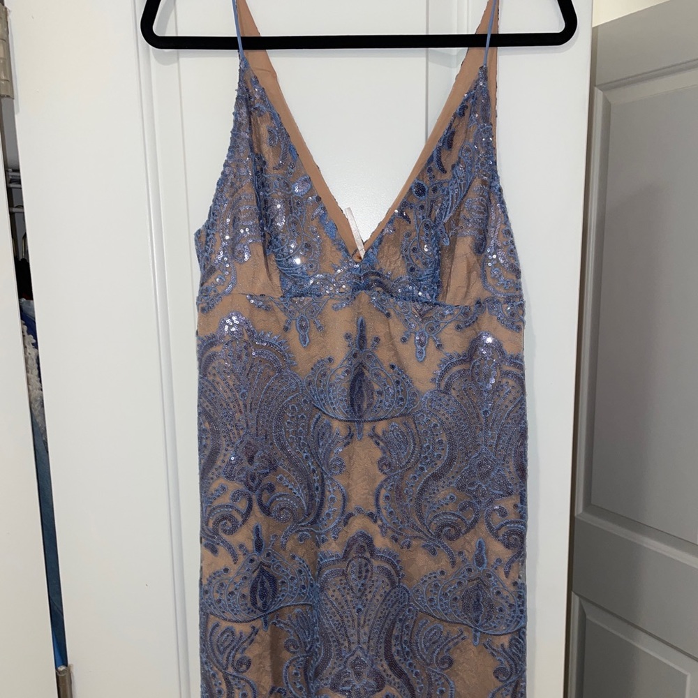 Free People Blue Sequin Dress